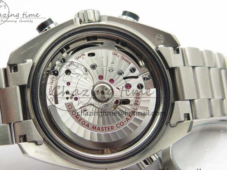 0511 Planet Ocean Master Chrono SS OM 1:1 Best Edition Black Dial On SS Bracelet A9900 V Fashionable 8113